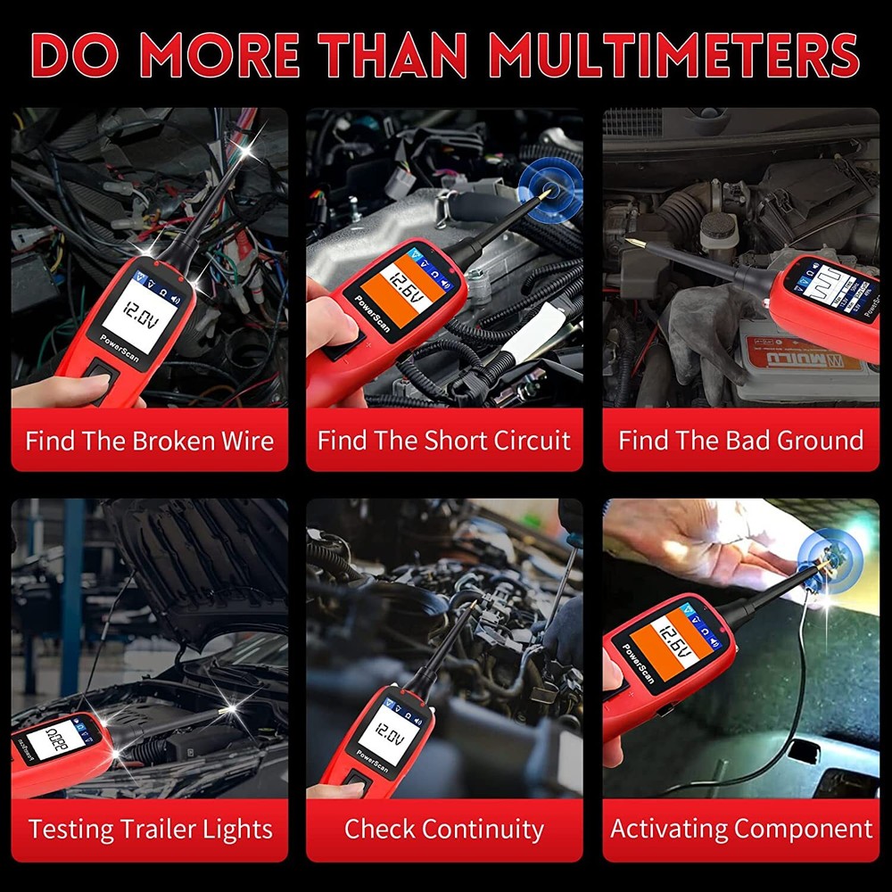 Autel PowerScan PS100 Electrical Diagnostic 12V/24V AVOmeter Circuit Tester Tool