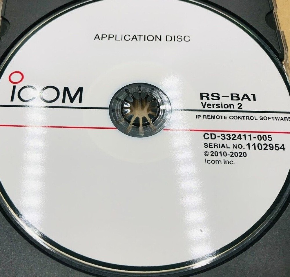 Icom RS-BA1 V2 IP Remote Control Software for Icom Transceivers