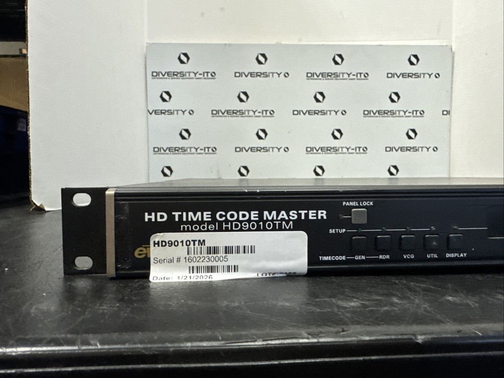 Evertz HD9010TM HD Time Code Master Reader Generator System