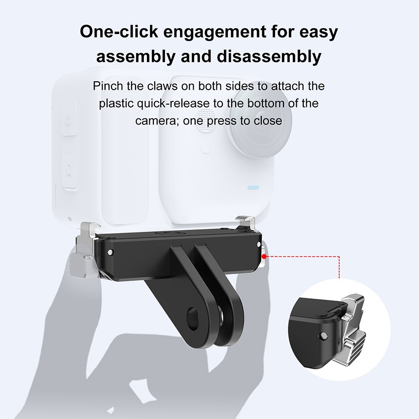 Action Camera Mount Bracket Magnetic Quick-Release Base for Insta360 GO Ultra