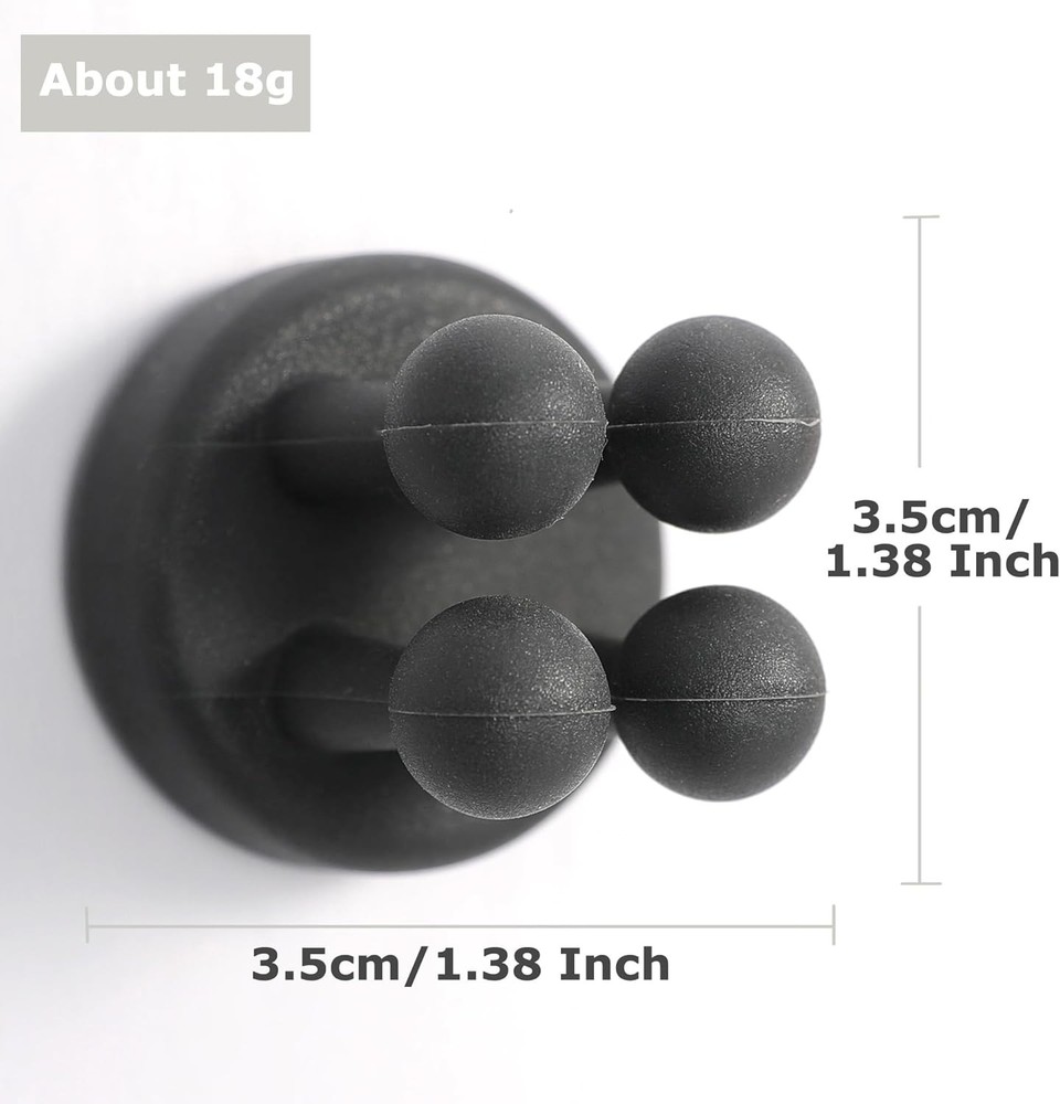 XoYoZo 4 pcs Silicone Toothbrush Holder Multi-Function Hook Waterproof self Adhe