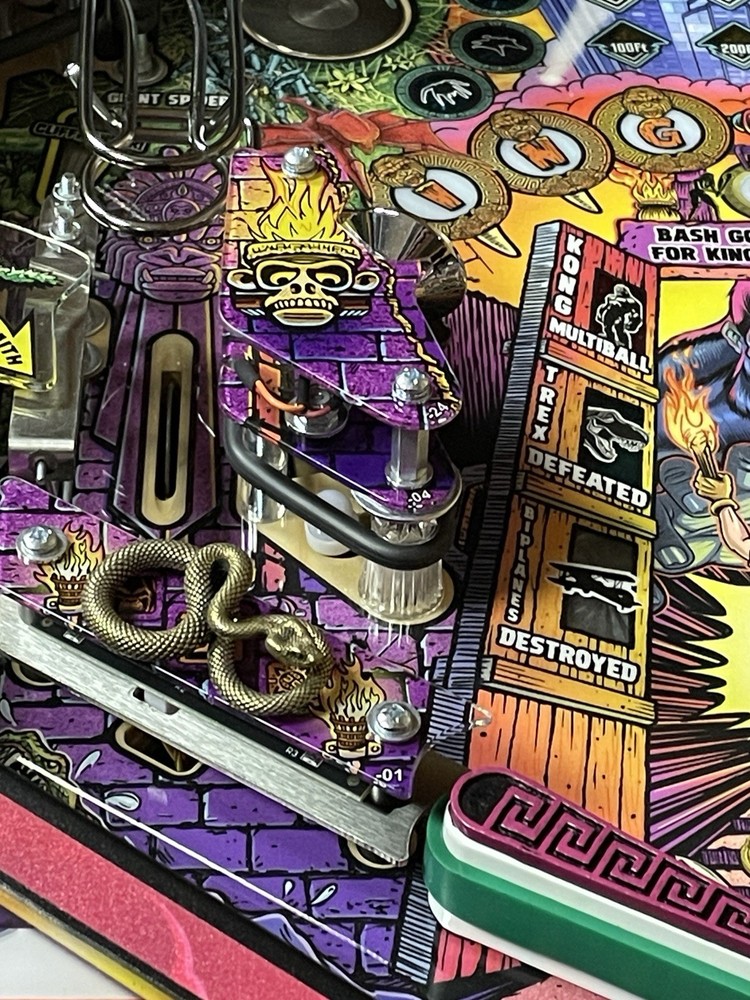 KING KONG Pinball Machine Snake Mod (SOLID BRASS!!) Version 3
