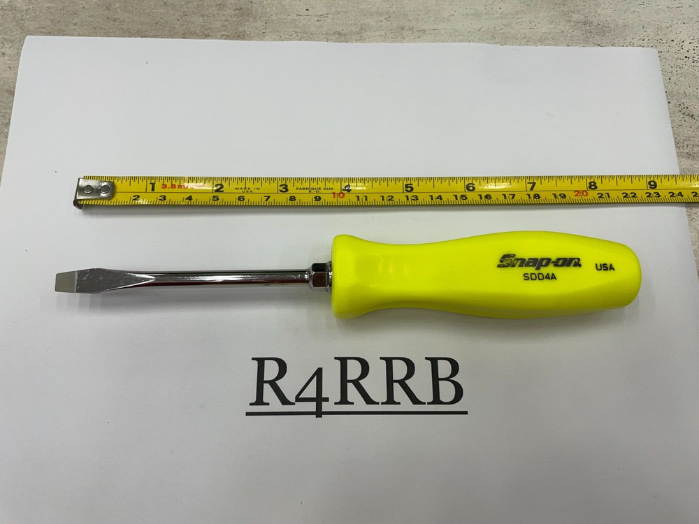 Snap-on Tools NEW 2pc HIVIZ Hard Handle Flat Phillips Head Screwdriver Set