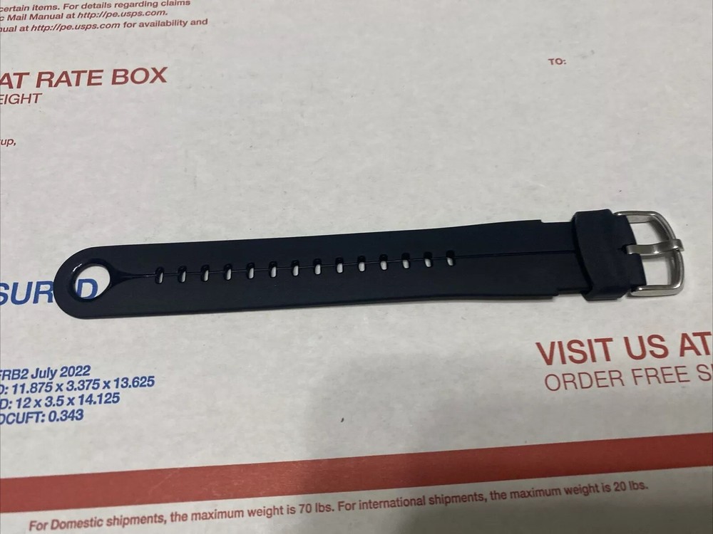 Oceanic Wrist Dive Computer/Watch Strap Extender Geo, New Black strap.