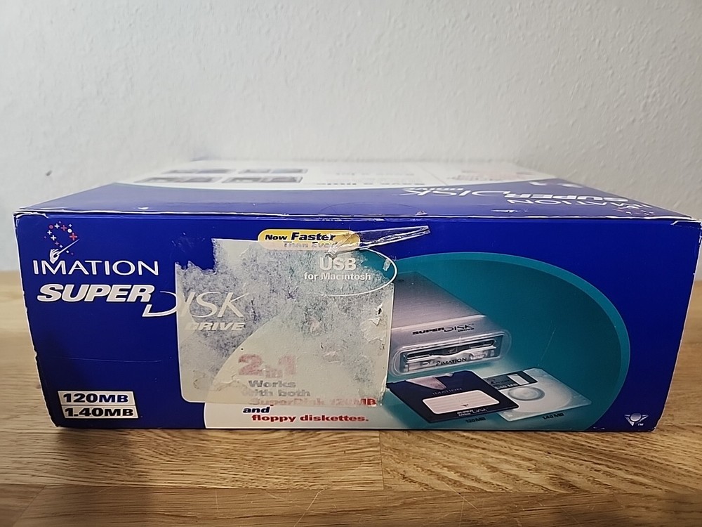 Imation SD-USB-M2 Portable SuperDisk External USB Floppy Disk Drive For Macs