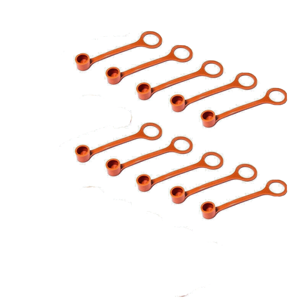 ✅🔥🧯NEW 10 PACK R102 STYLE FIRE SUPPRESSION SYSTEM RUBBER BLOW OFF NOZZLE CAPS