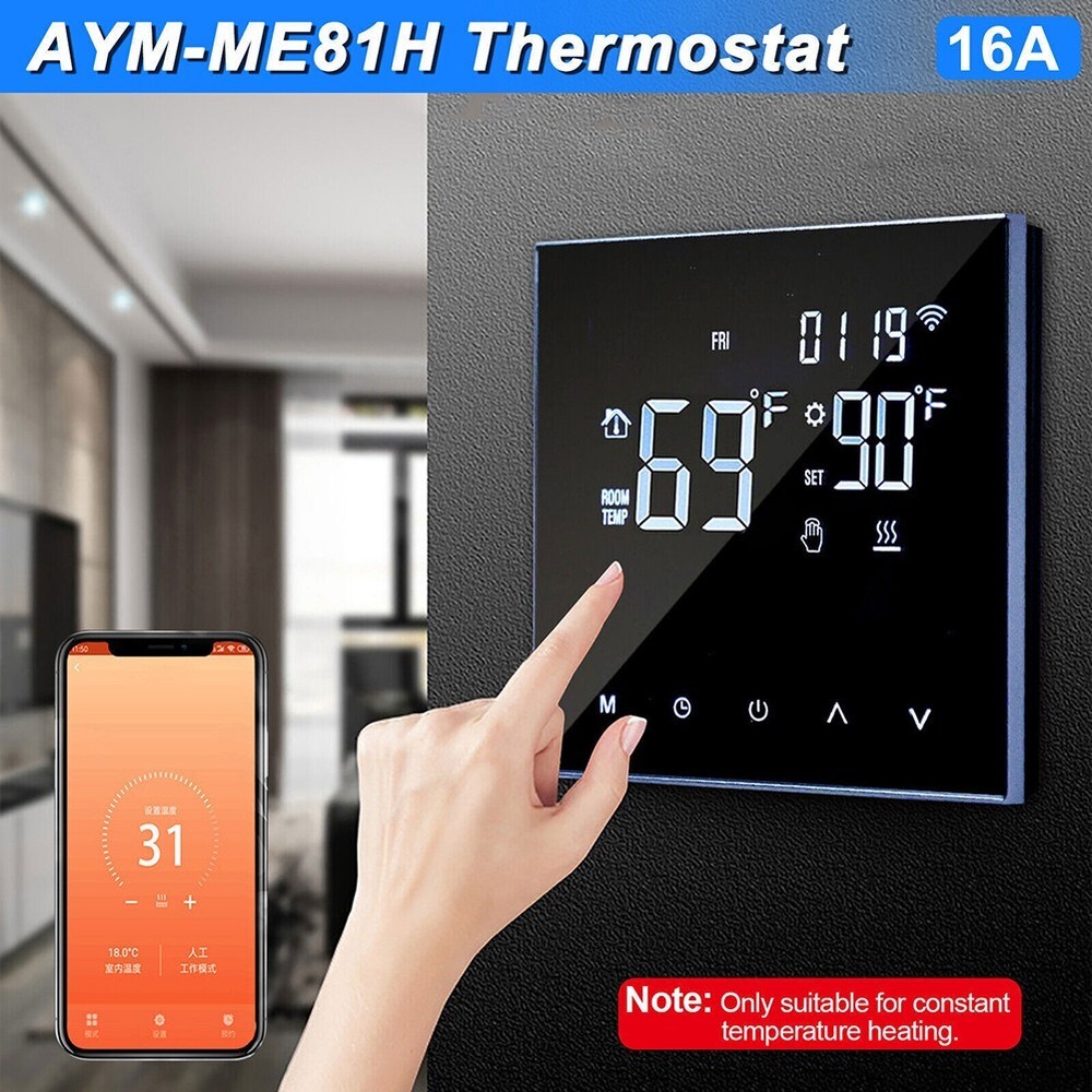 Digital For Smart Thermostat Programmable Wifi Wireless Home Room Sensor App
