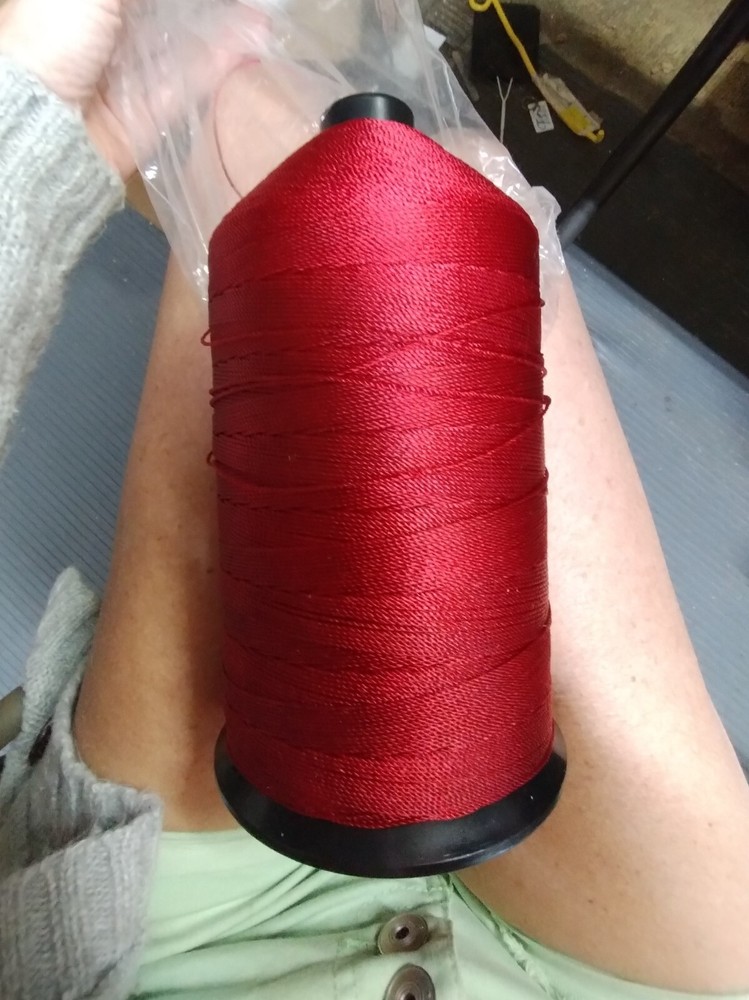 Gudebrod 2lb Spool G-554S RED Nylon Serging Winding Thread