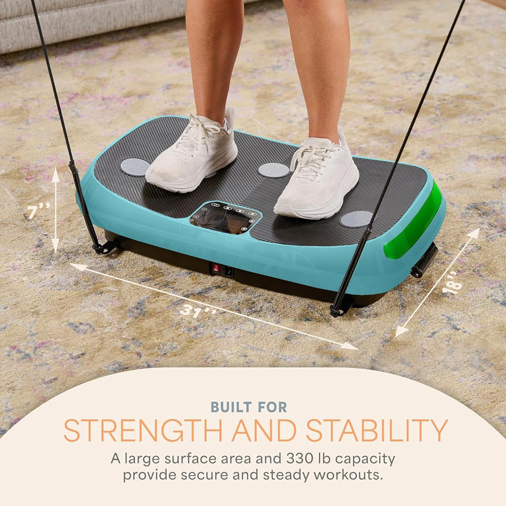 Rumblex 4D Vibration Plate Exercise Machine with Triple Motor Oscillation, Linea
