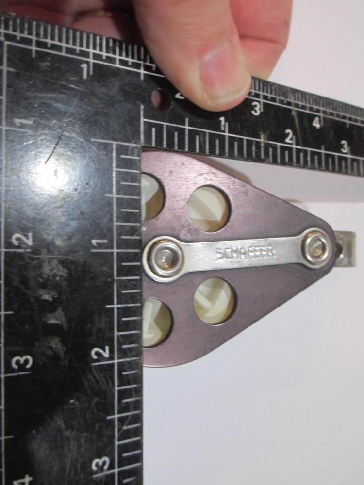 Schaefer 2 1/8" DOUBLE BLOCK Sailing Rigging Pulley 33B21