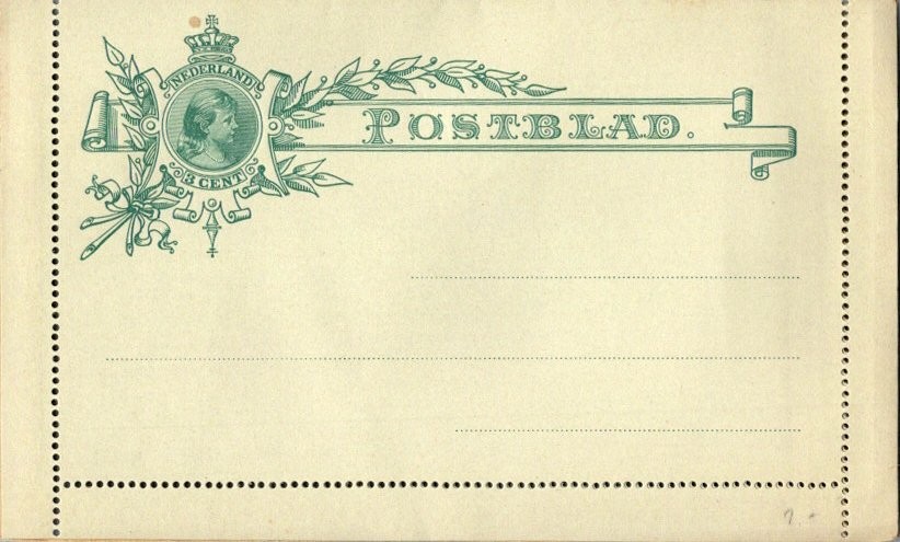 Netherlands Higgins & Gage A1 Unused.