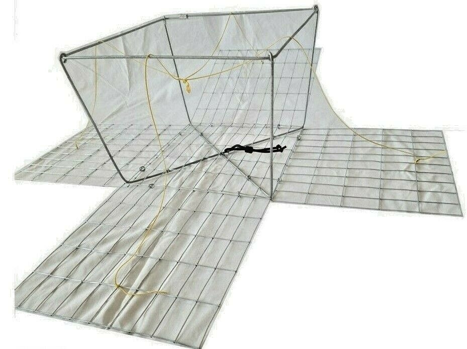 EZ-CRABBING Topless/Open Panel Trap - Fully Rigged w/ 20 ft Pull Rope