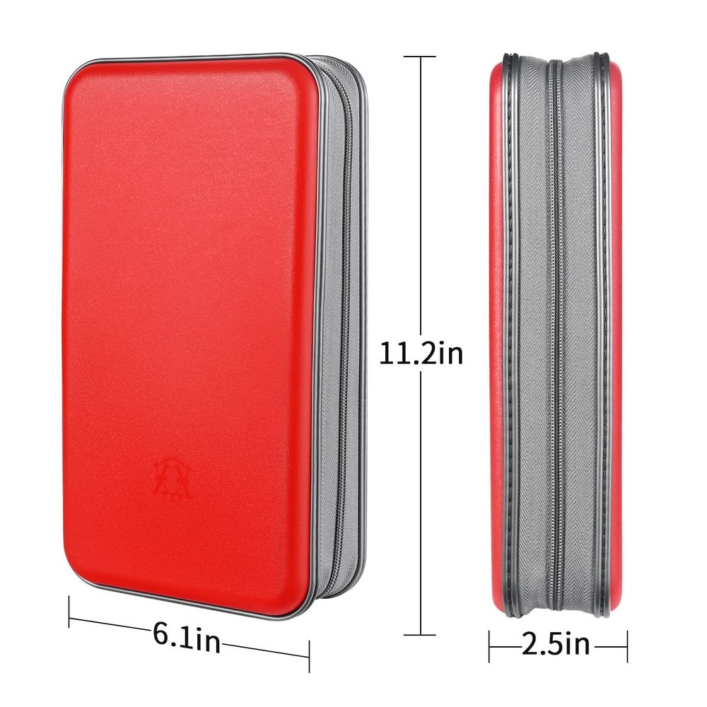 DVD Case, 96 Capacity CD Case Portable CD Holder Storage Hard Plastic DVD Wal...