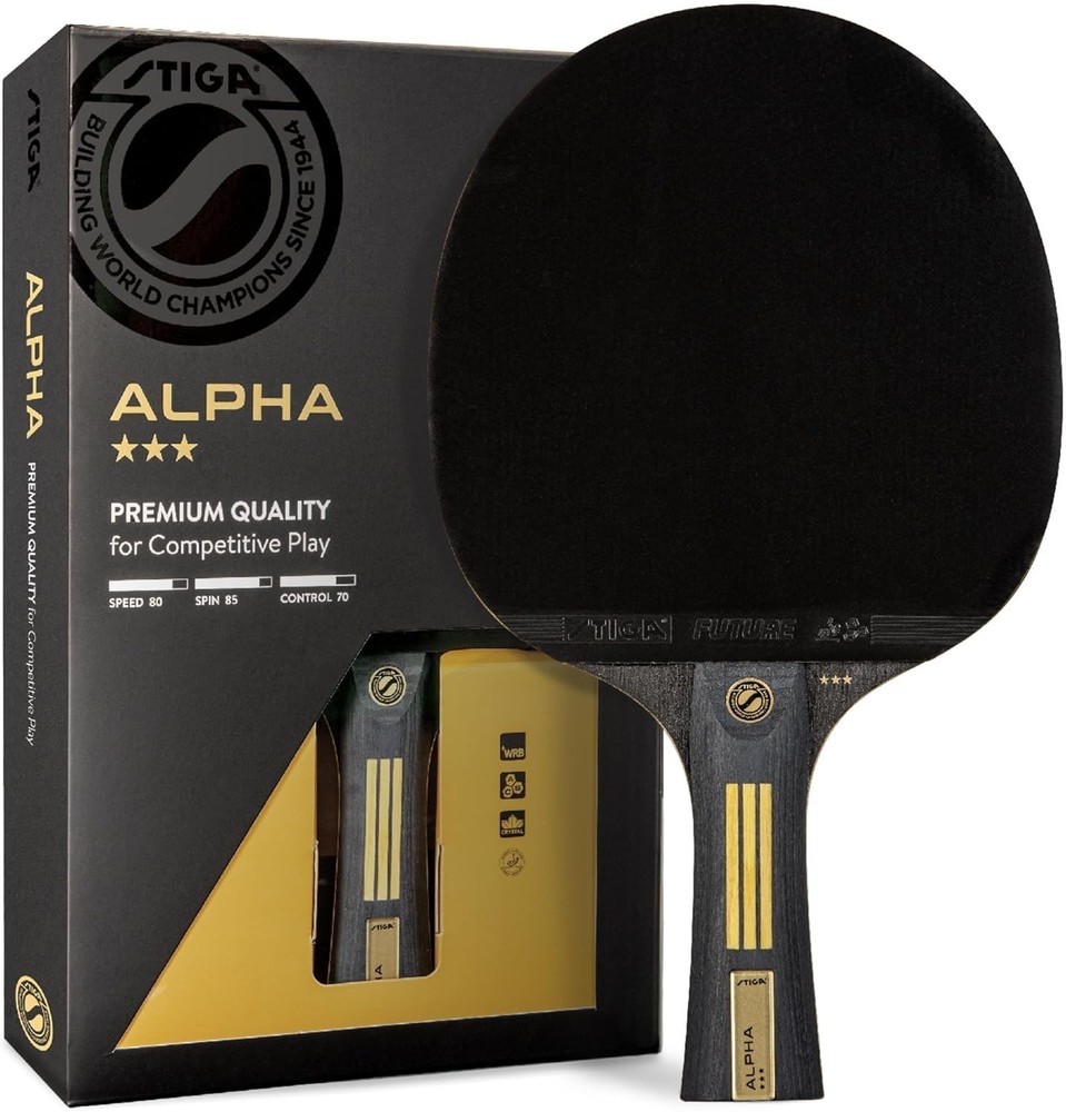 Ping Pong Paddle 5-Ply Blade 2mm Sponge Flared Handle