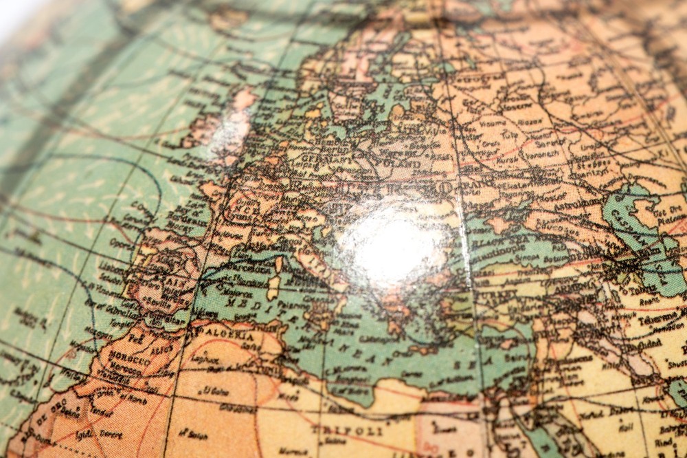 Authentic Models Globe in Sphere