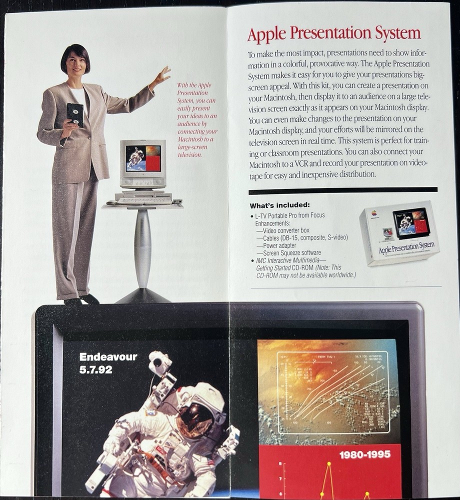 Apple Computer 1994 Vintage Advanced Mutimedia Brochure