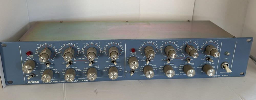 Orban 622B Dual Channel Rack-Mount Parametric Equalizer with Overload Indicator