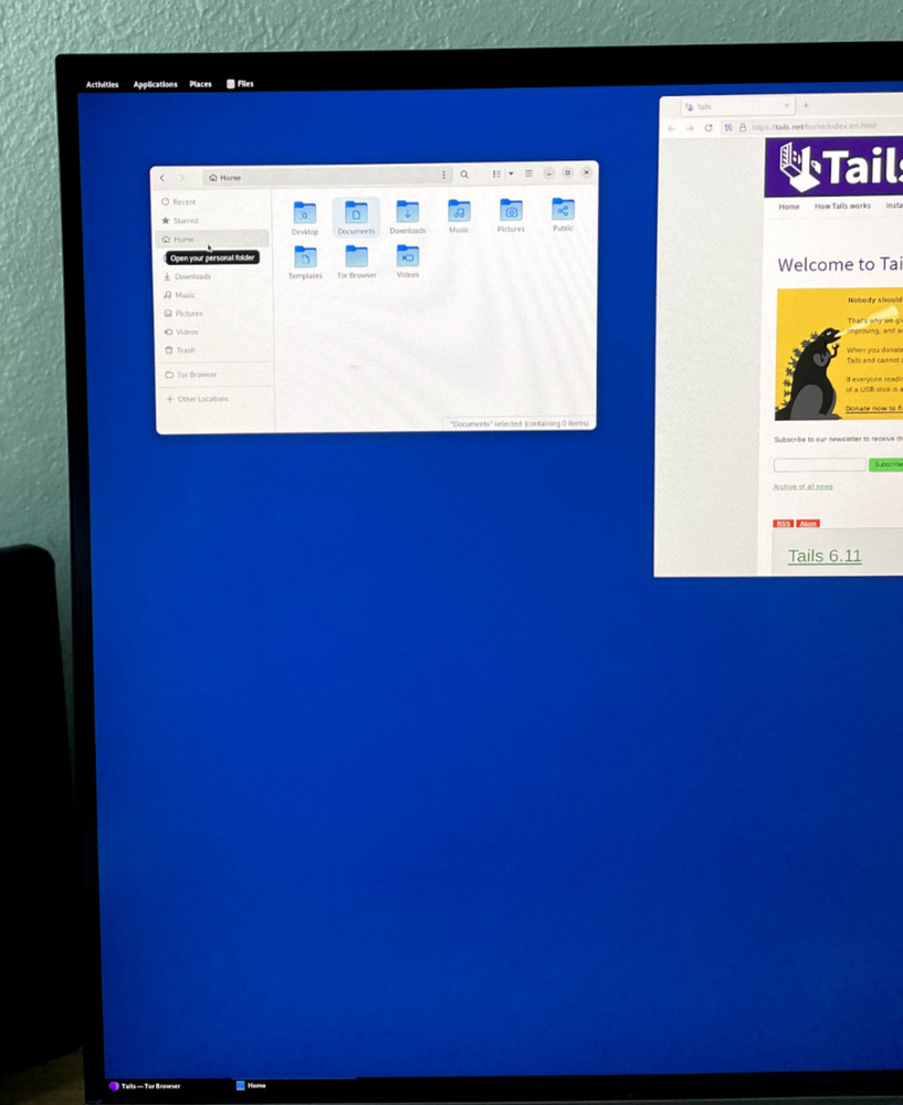 TAILS 6.11 - Anonymous Bootable USB for Windows, Mac, Linux and Free 32 GB USB