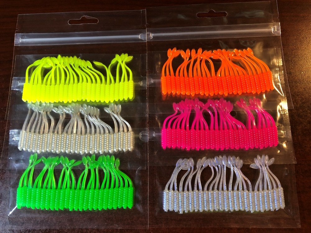 Soft Plastic Baits - Crappie - Panfish - Scented - 24 Count - 2" Crappie Dancer