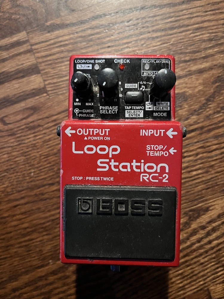 Boss RC-2 Loop Station Compact Phrase Recorder Pedal Untested