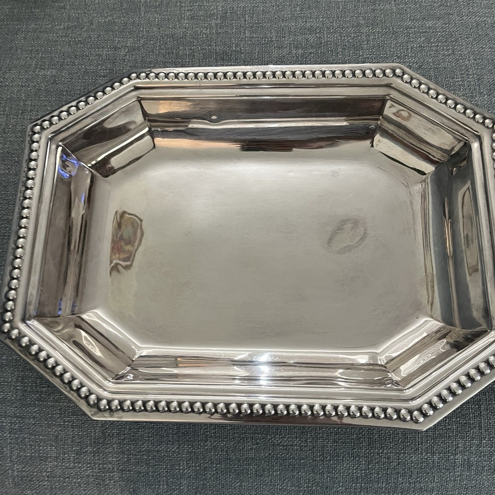 Vintage Hexagonal EPNS Raised Serving Dish.