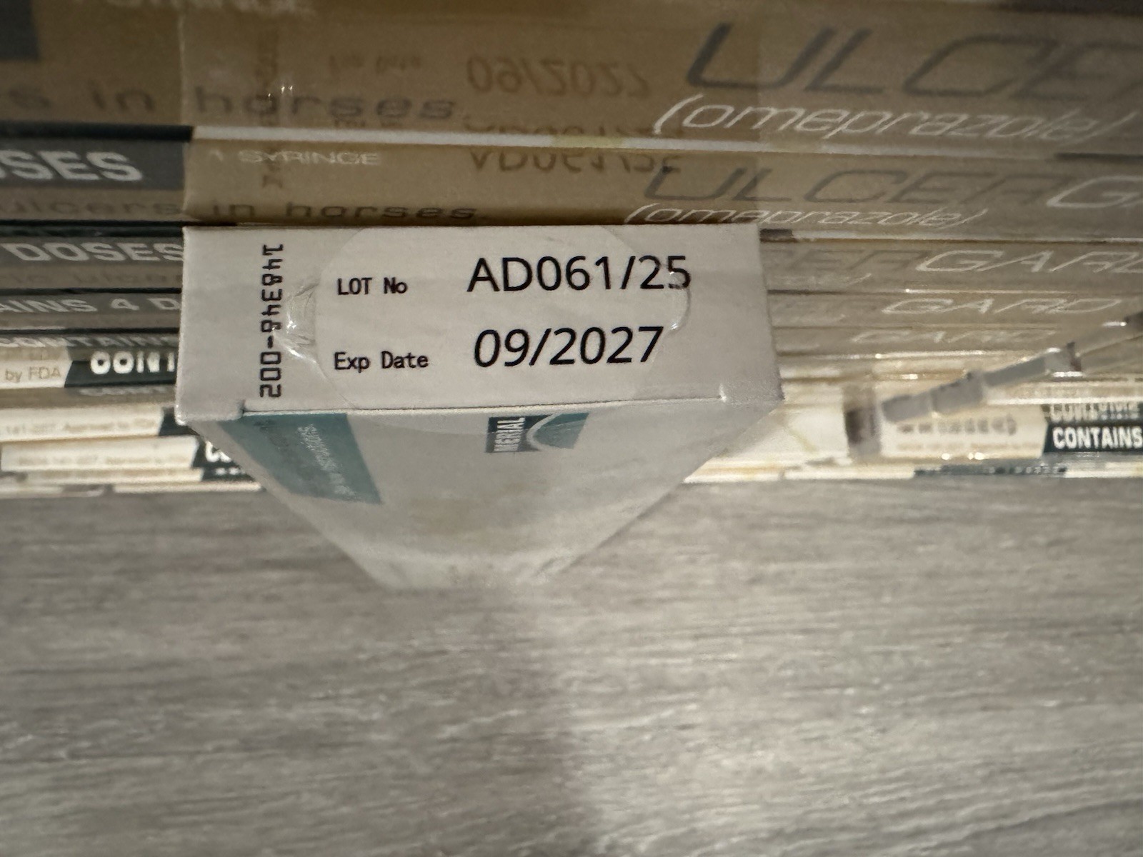 UlcerGard Omeprazole Oral Paste Syringe for Horse 6.15g syringe- 6 pack - 09/27