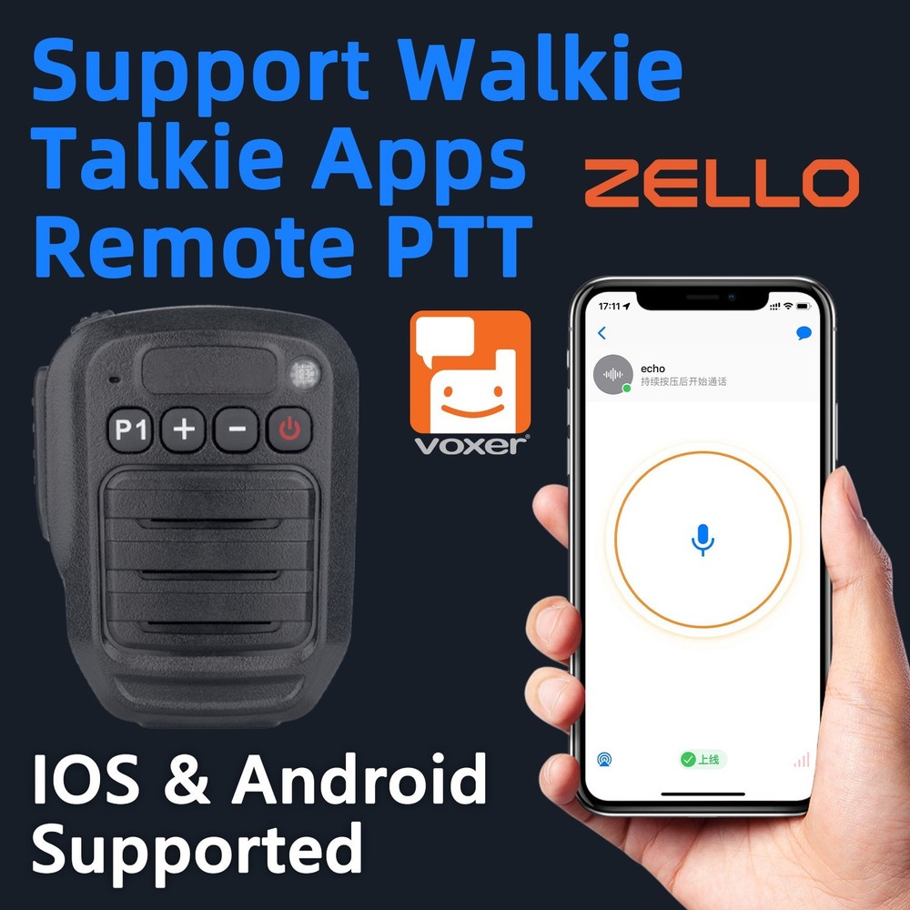Remote Speaker Microphone (Integrated Zello PTT)