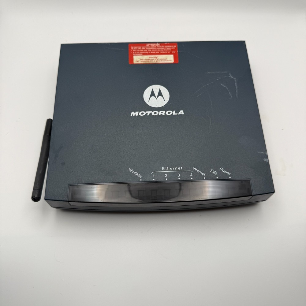 Motorola Modem Combo Router DSL Wireless Ethernet Internet Model GZ53347