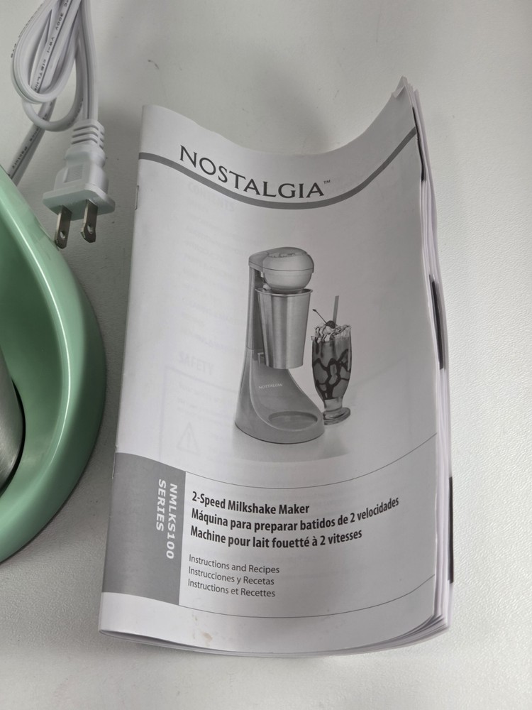 Nostalgia Milkshake Maker Smoothies Drink Juice