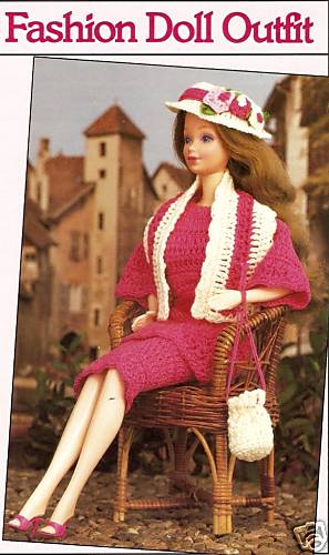 PRETTY Tunic Enesmble Doll Outfit/Crochet Pattern INSTRUCTIONS ONLY