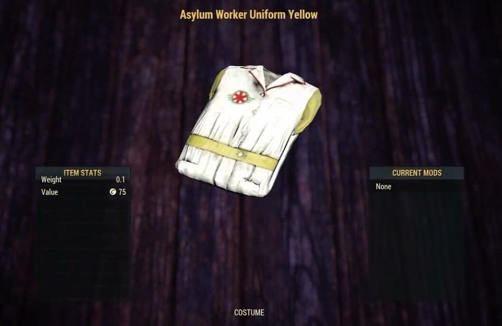 (Xbox) Asylum Worker Uniform Yellow