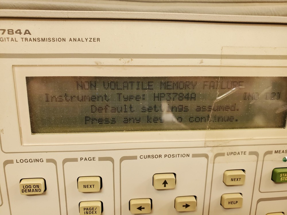 HP 3784A Digital Transmission Analyzer w/ Opt 002 H08