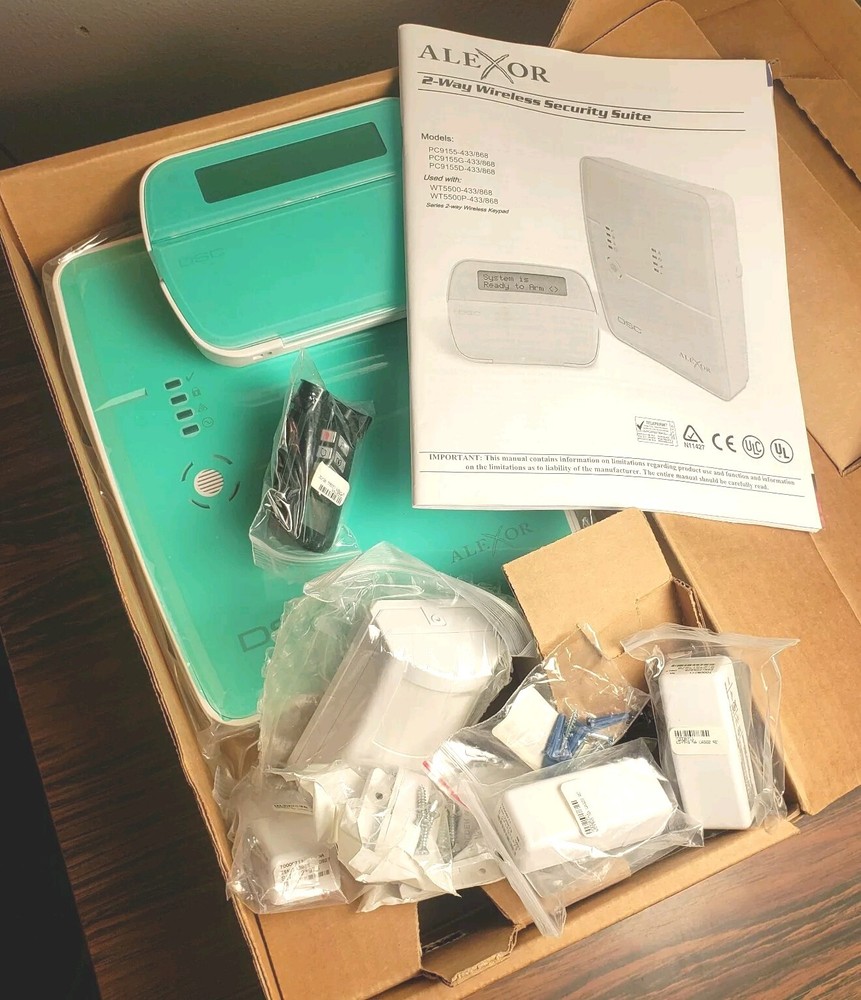 Alexor DCS Wireless Panel Kit 495-1CP01 Security System Complete NEW Sealed
