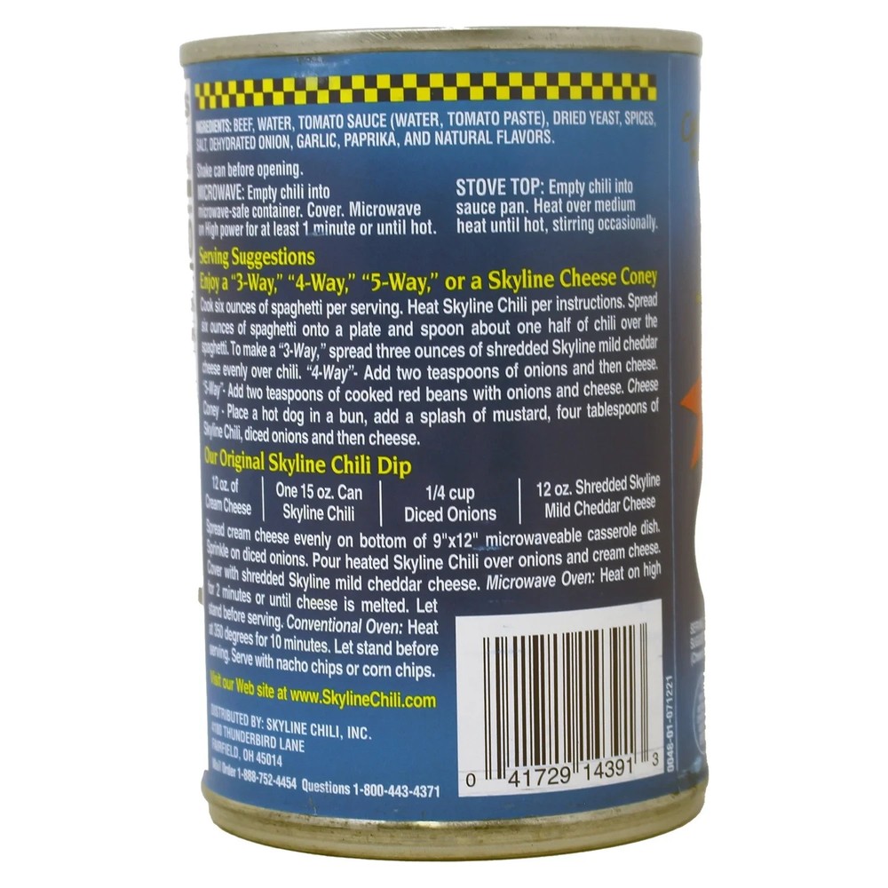Skyline Chili Original Chili 15 oz Can