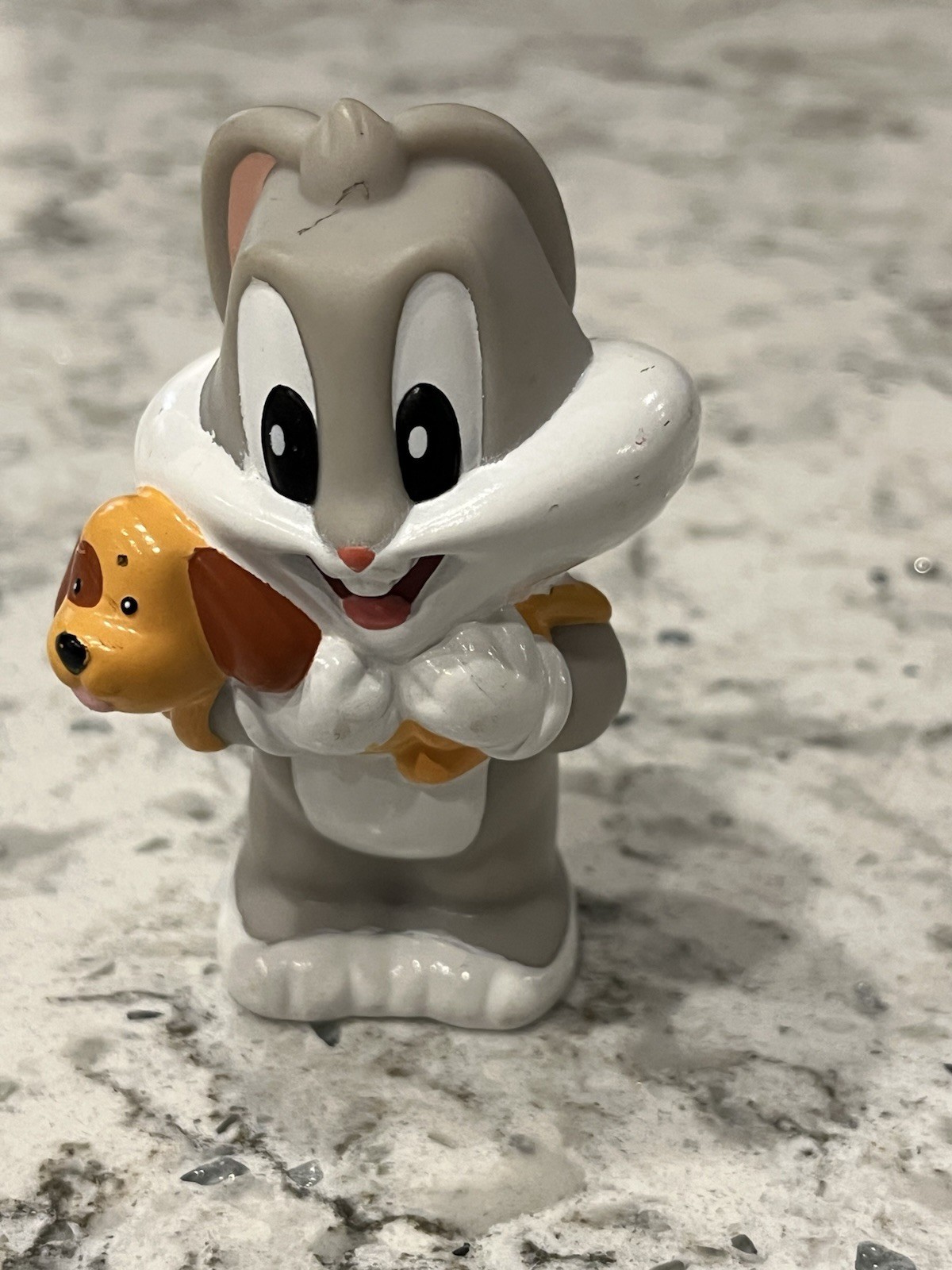 Cartoon Network Mattel 2003 Looney Tunes Baby Bugs Bunny with Puppy Toy