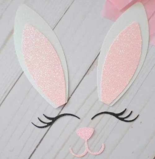 Elegant 2.7" Easter Bunny Cake Decoration Kit - Perfect for Spring Celebrations