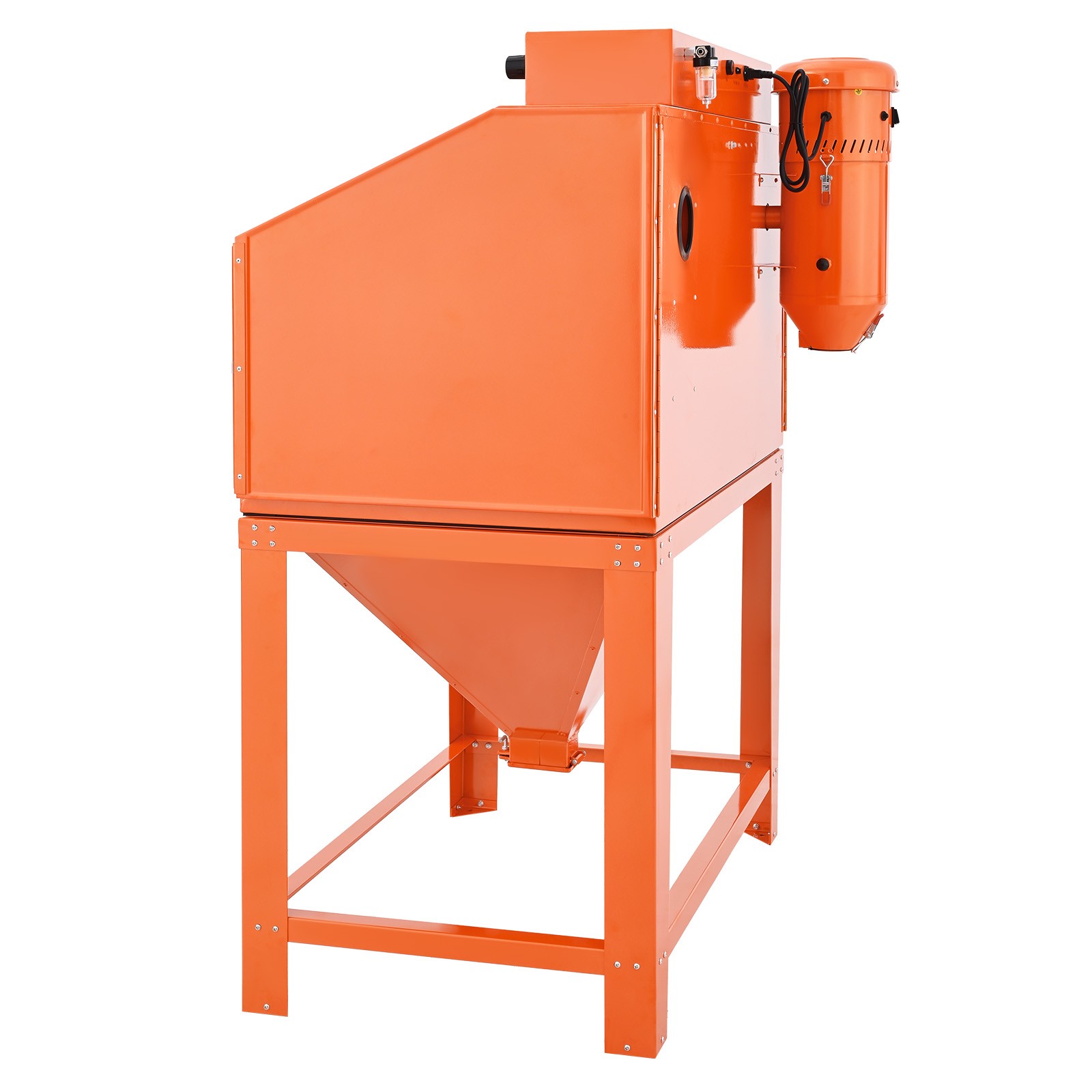 Uimoso 115 Gallon Steel Sandblasting Cabinet, Heavy Duty, 40-120 PSI