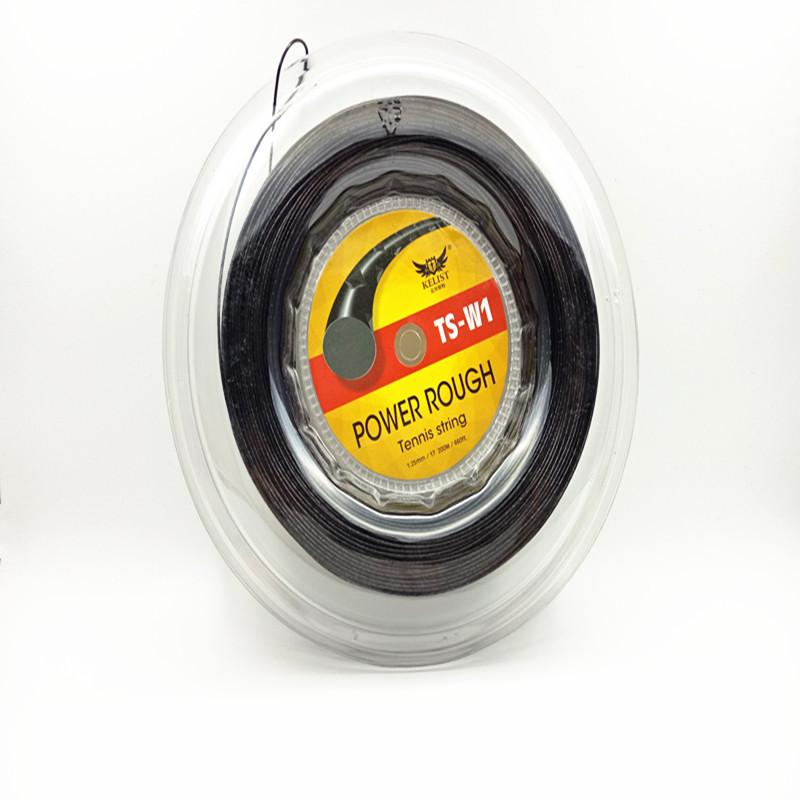 Quality same as luxilon brand Kelist rough black tennis string ,660ft
