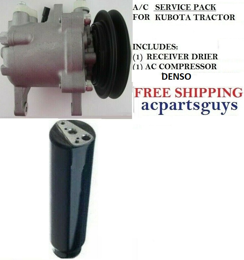 New BASIC SERVCE DENSO Compressor KIT for Kubota Tractor M8540 3C581-50060