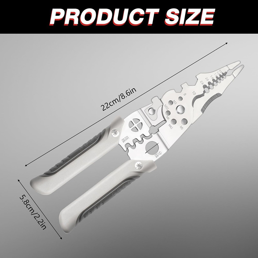 Multifunctional Wire Stripper Crimper Cable Cutter Pliers For Electrical Cable