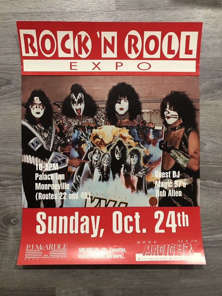 KISS DYNASTY RARE PITTSBURGH ROCK N’ ROLL EXPO PROMO POSTER