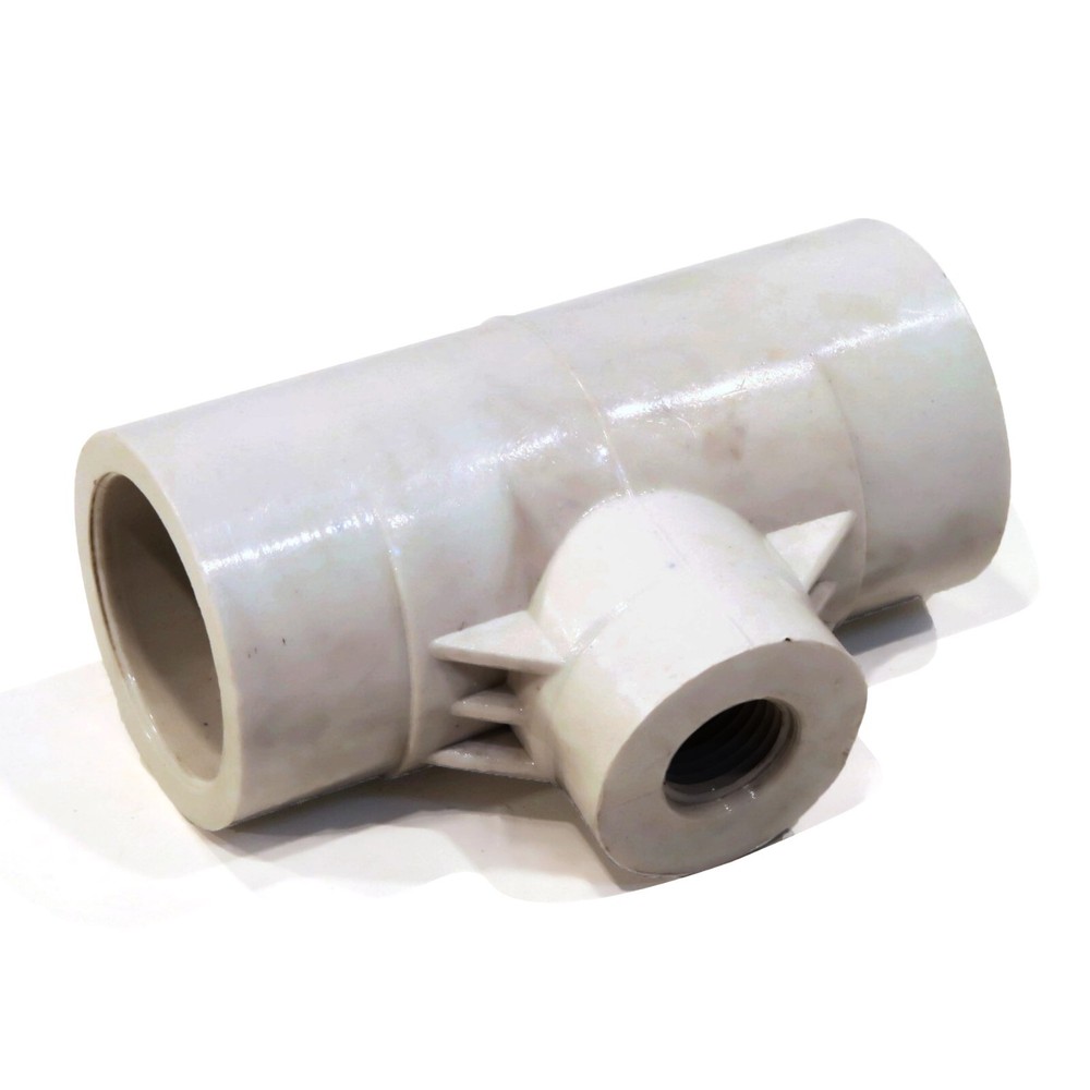 (10-Pack) PVC Tee Fitting 1/2" Reducing Threaded Poultry Bird Water Drinker Cup