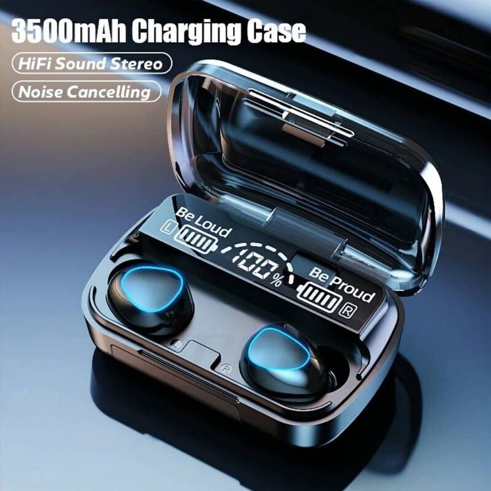 TWS Bluetooth Earbuds Waterproof Bluetooth 5.2 Headset Noise Cancelling Wireless