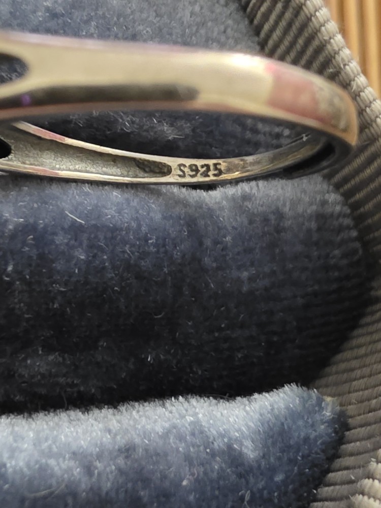 925 Silver Citrine Adjustable Ring