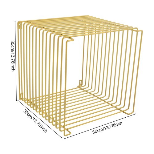 Iron Multi-Purpose Square Side Table Side Table Square Cage End Table
