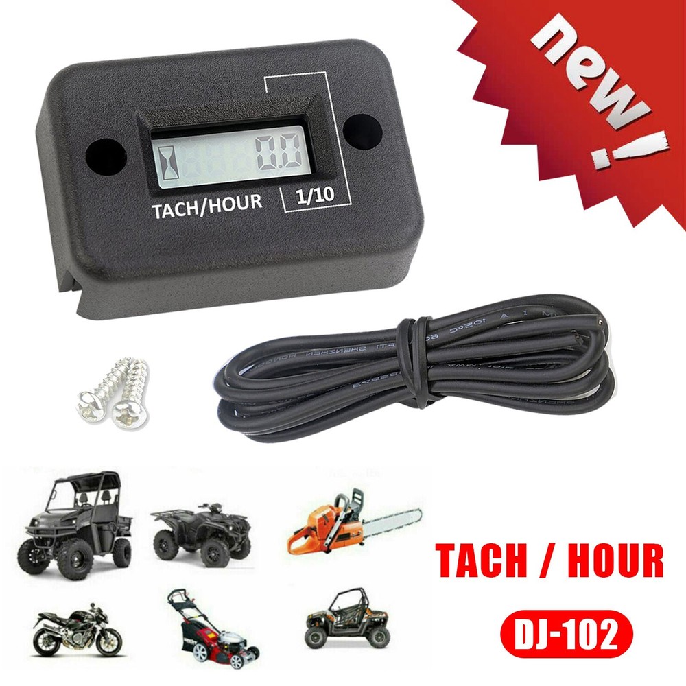 Tachometer Digital Inductive Hour Meter Engine Tachometer For Motorcycle Boat