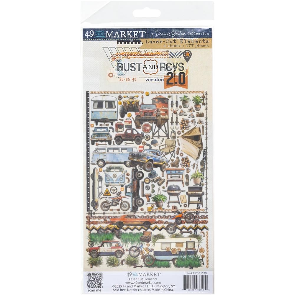 49 And Market Rust and Revs 2.0 Laser Cut Elements