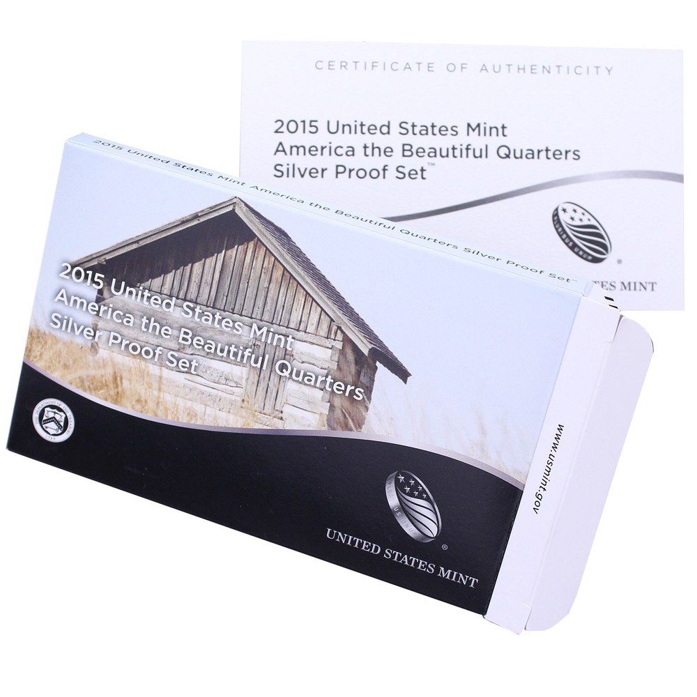 Empty Packaging Replacement Silver Quarter PS Box & COA No Coins 2015