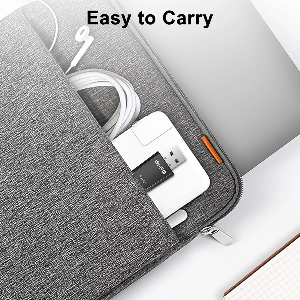 900M 2.4/5Ghz WiFi USB Receiver Mutiple Data Encryption Modes Upgraded Security