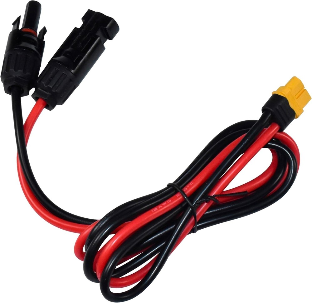 3.3Ft Solar Connector XT60 Adapter Charge Cable for Solar Panel, RV, Generator